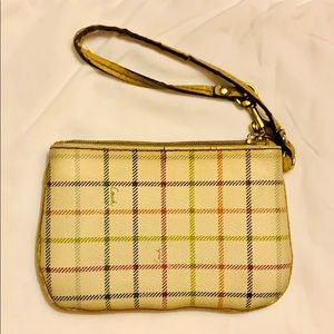 Vintage Coach Leather Wristlet